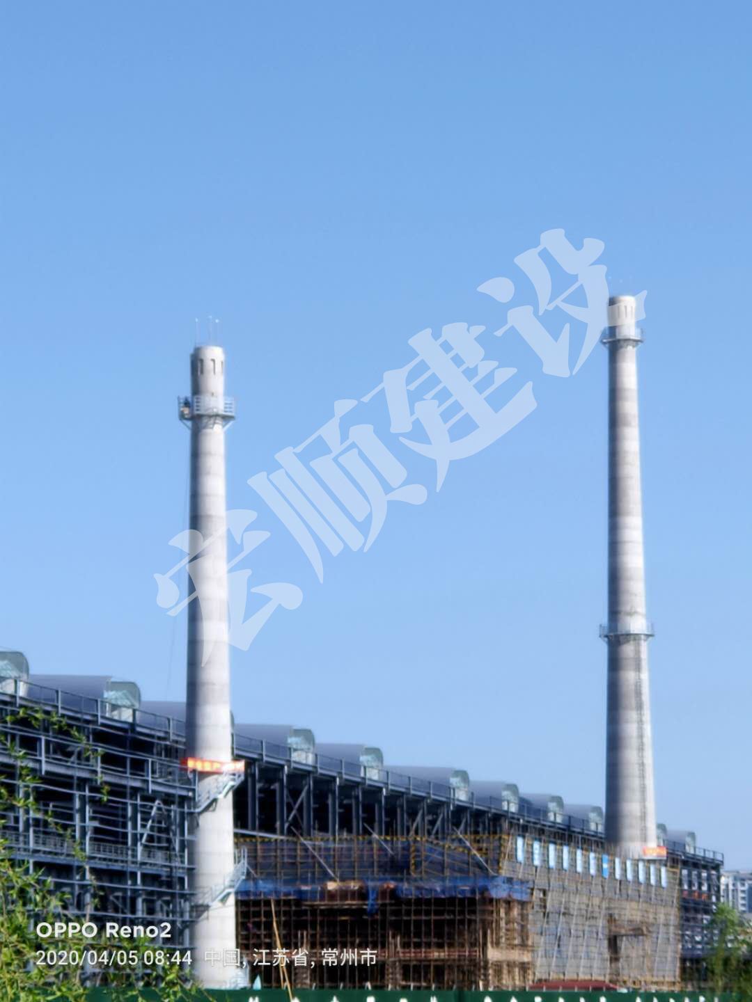 方形烟囱新建工程,100米烟囱新建施工公司