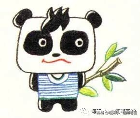 简笔画大熊猫的画法最简单,简笔画教程幼儿园熊猫