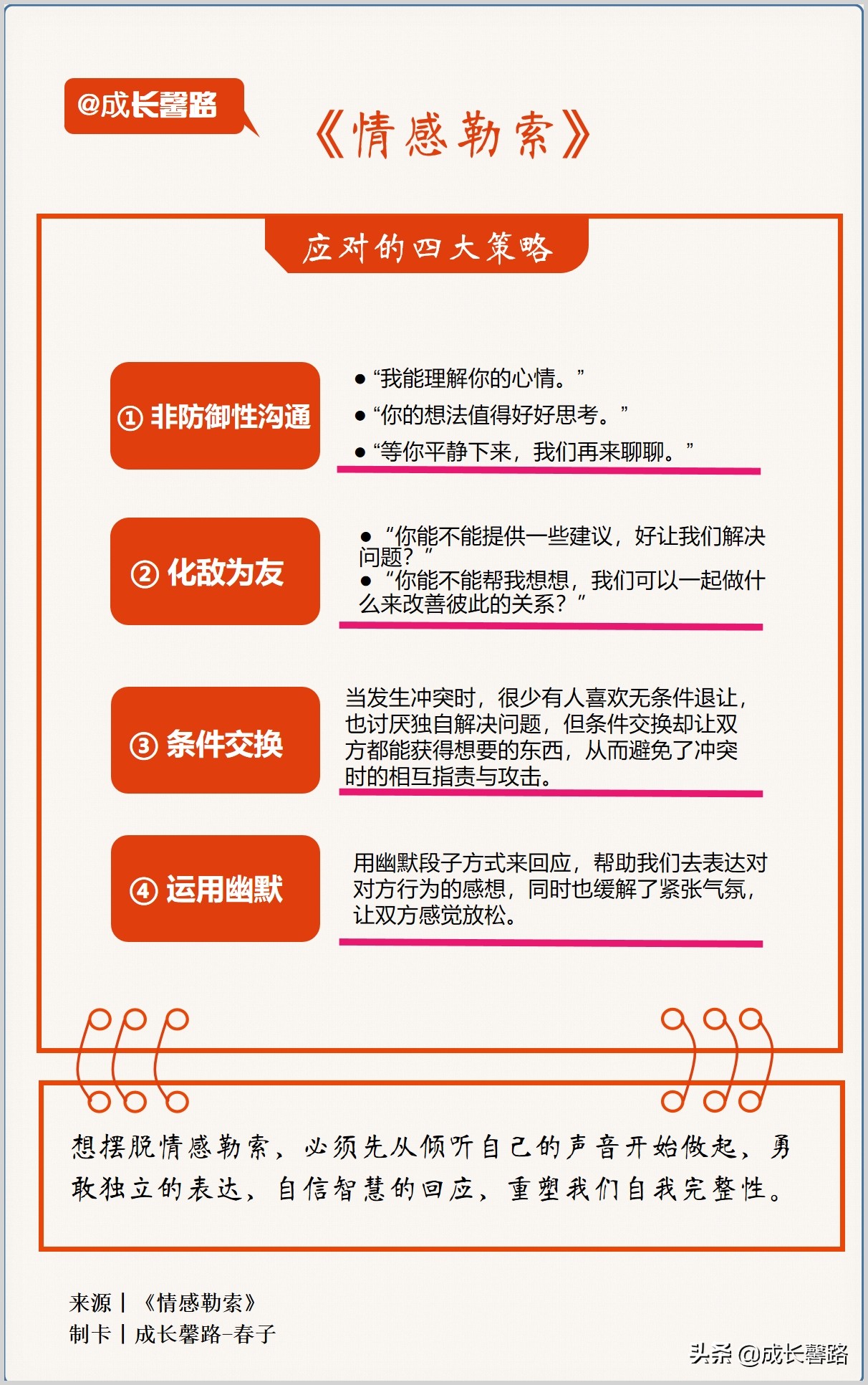 别让情感勒索毁了我们自信,不要让自己成为情感勒索的帮凶