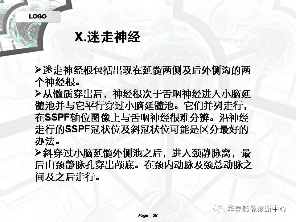 磁共振颅神经扫描是定位在哪,颅神经图谱