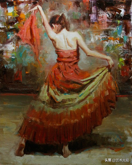 美国当代艺术家彼得亚当斯油画,美国画家凯文麦克弗森风景油画