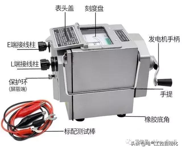 电工摇表兆欧表教学,电工兆欧表使用技巧