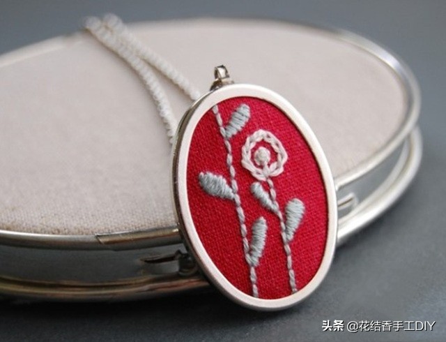 简单的刺绣秒学会,简单做美丽项链
