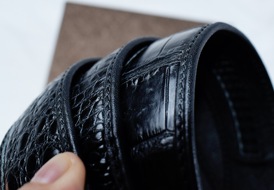 「验货」V.V.Brown鳄鱼皮皮带