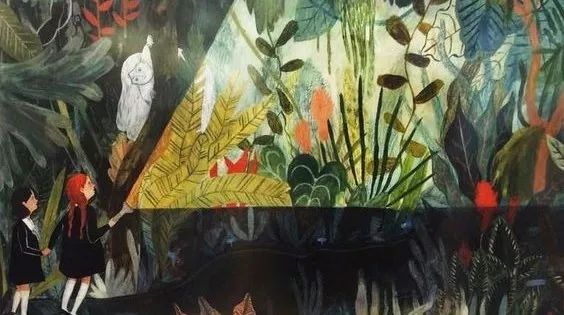 儿童画科学幻想画作画步骤与方法,儿童画教程森林探秘