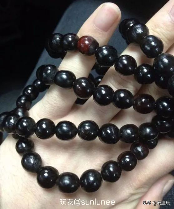 滴血莲花菩提盘玩前后对比效果图,21颗菩提手串盘玩
