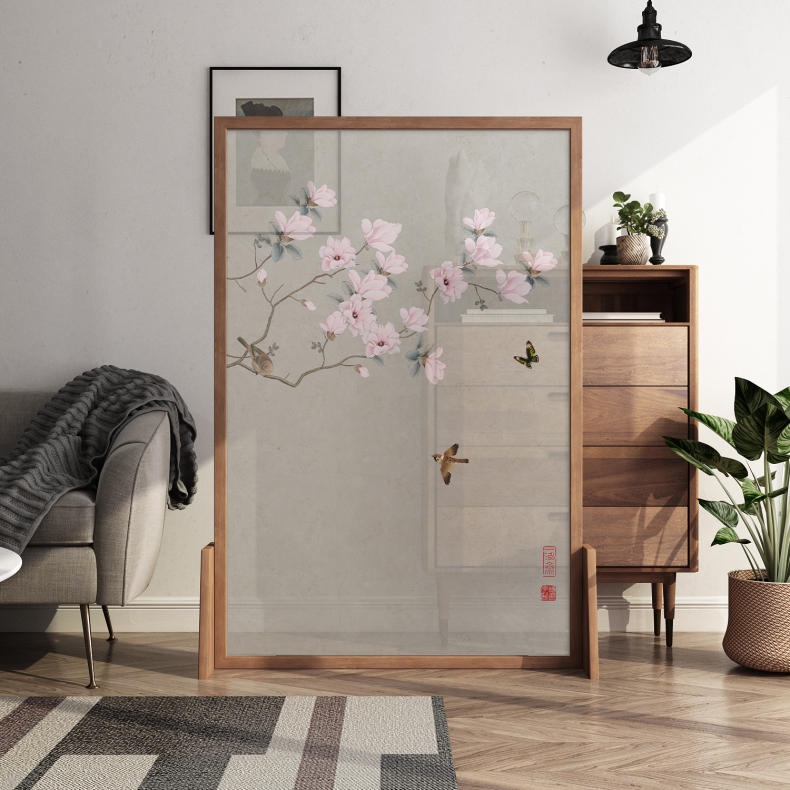 茶室隔断屏风现代简约,不锈钢茶室屏风隔断新中式