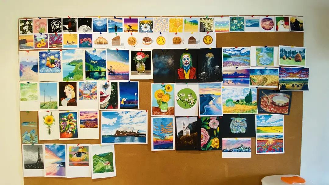 彩研经典油画棒新手教程,油画棒教程简单新手风景