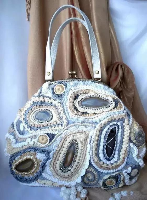 31款超美的爱尔兰钩花包，绝对让你爱不释手，独特的美！附教程