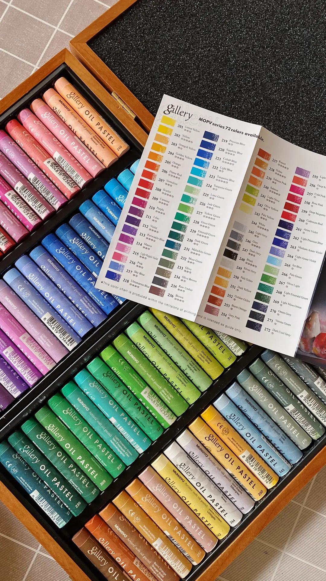 彩研经典油画棒新手教程,油画棒教程简单新手风景