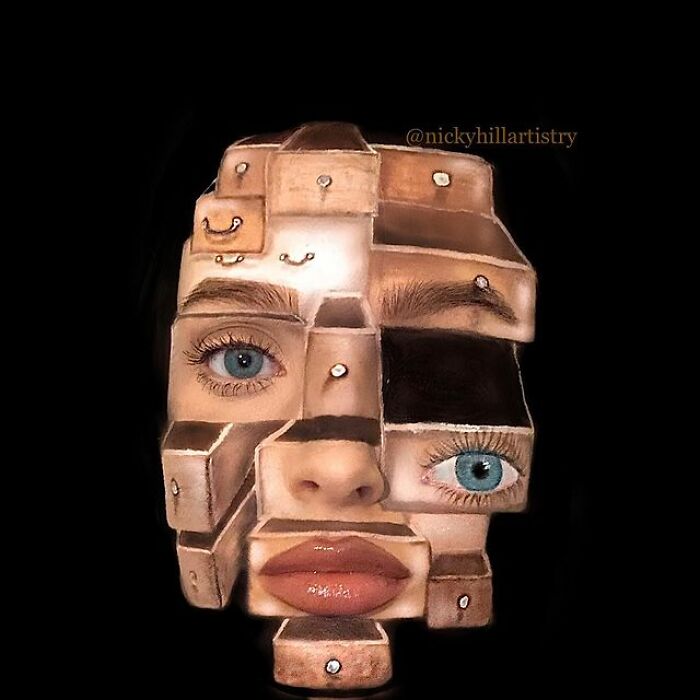 变脸化妆的正确方法,化妆竟然可以改变脸型