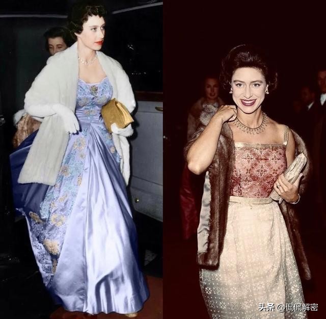 玛格丽特公主年轻照,玛格丽特公主和伊丽莎白女王