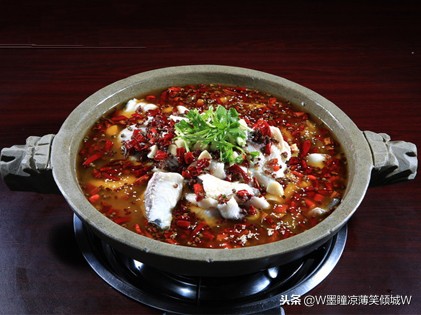美食石锅鲤鱼的做法,鲜潭蒸汽石锅鱼