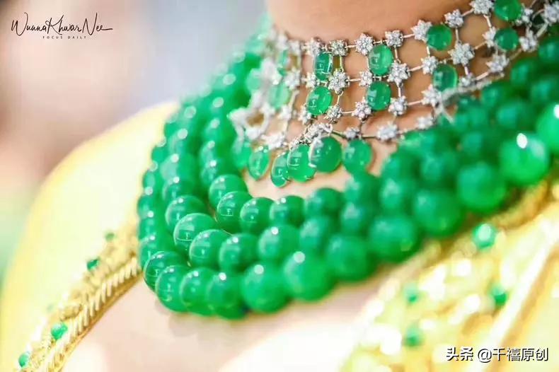 缅甸皇室珠宝,缅甸土豪结婚新娘首饰