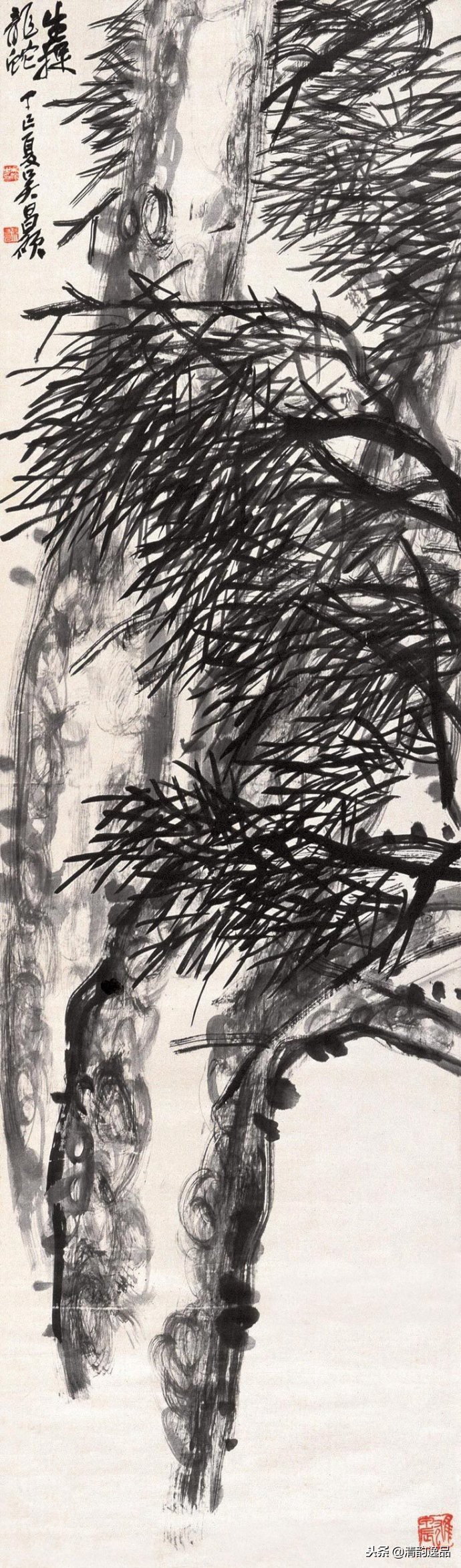 一代宗师吴昌硕作品欣赏,吴昌硕花鸟技法讲解