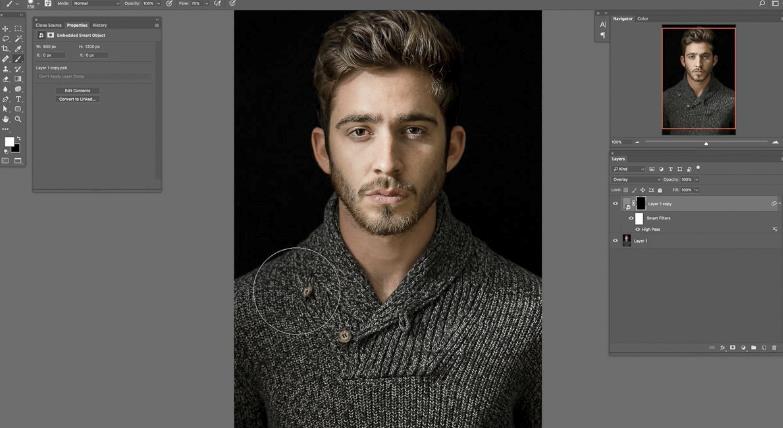 ps肖像处理,ps如何锐化人像面部