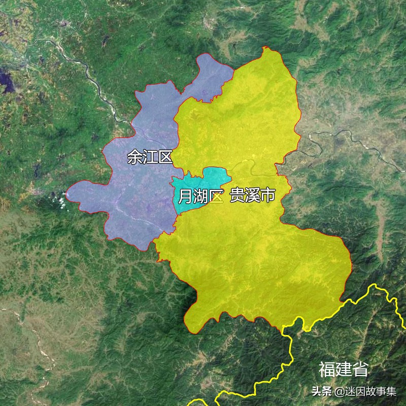 鹰潭地形图,江西省鹰潭市地图全图