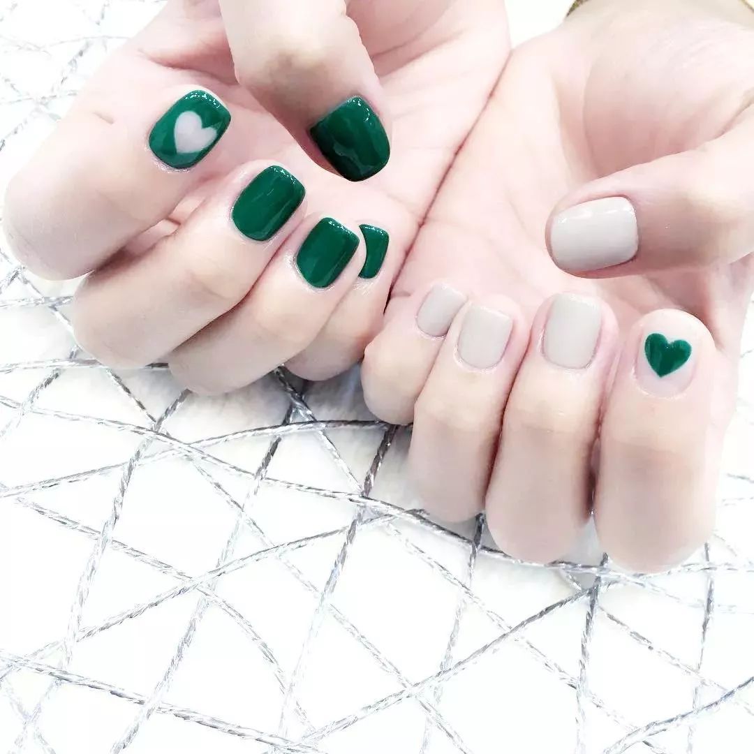 短指甲适合的美甲小仙女,小仙女夏季必备薄荷美甲