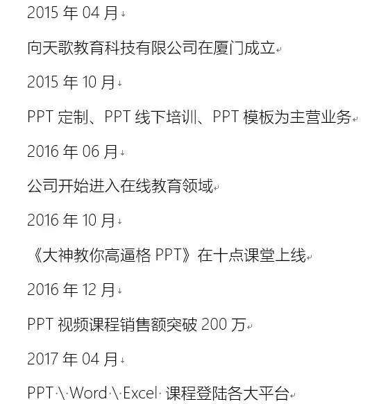 word时间轴大事记制作,word制作时间轴教程