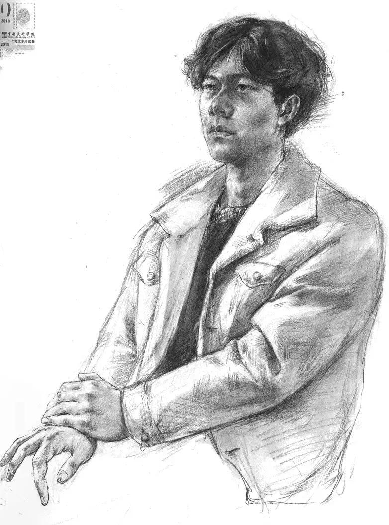 2018年国美色彩高分卷,国美素描高分