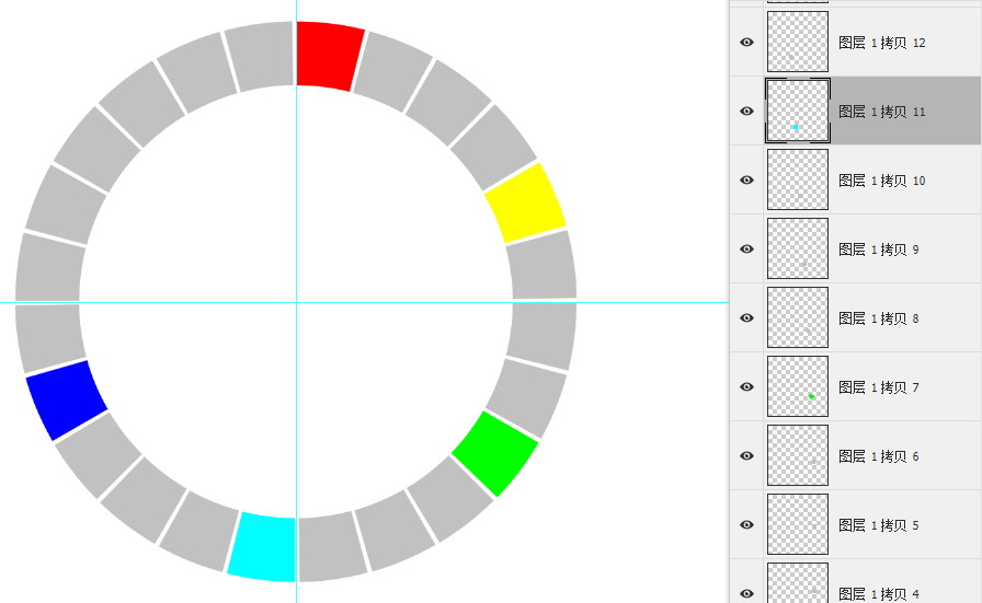 12色相环图及调色步骤,24色相环制作及色彩搭配教程
