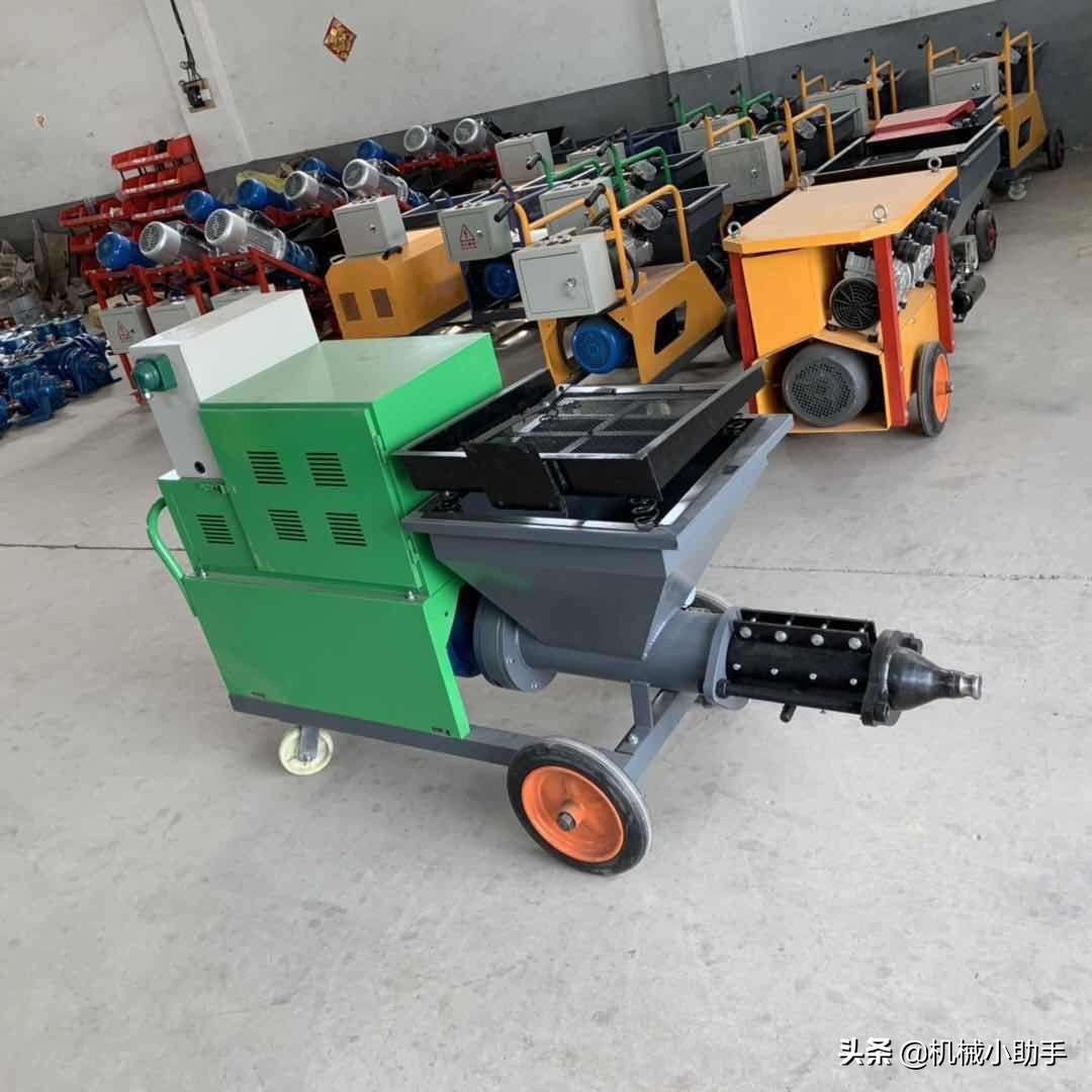 内墙水泥砂浆喷涂机视频,砂浆喷涂机操作视频