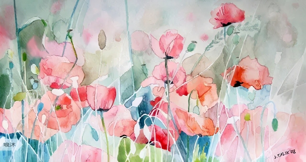 各种水彩风格大全,超喜欢水彩的通透肌理和淋漓酣畅