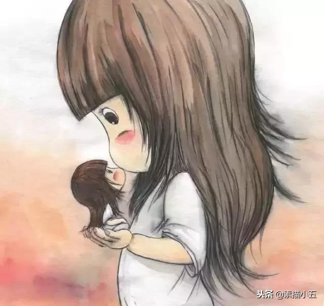 一个父亲给大家展示女儿画的画,给妈妈画一幅世界上最漂亮的画