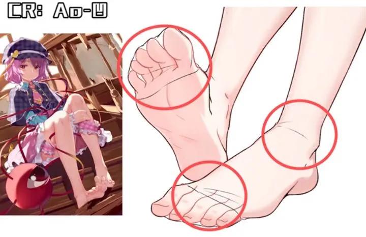 不同袜子的画法,不同的袜子画法