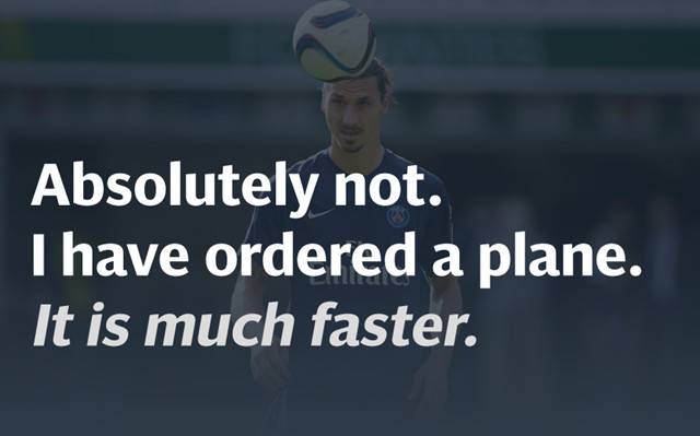 伊布霸气的言论,伊布经典时刻