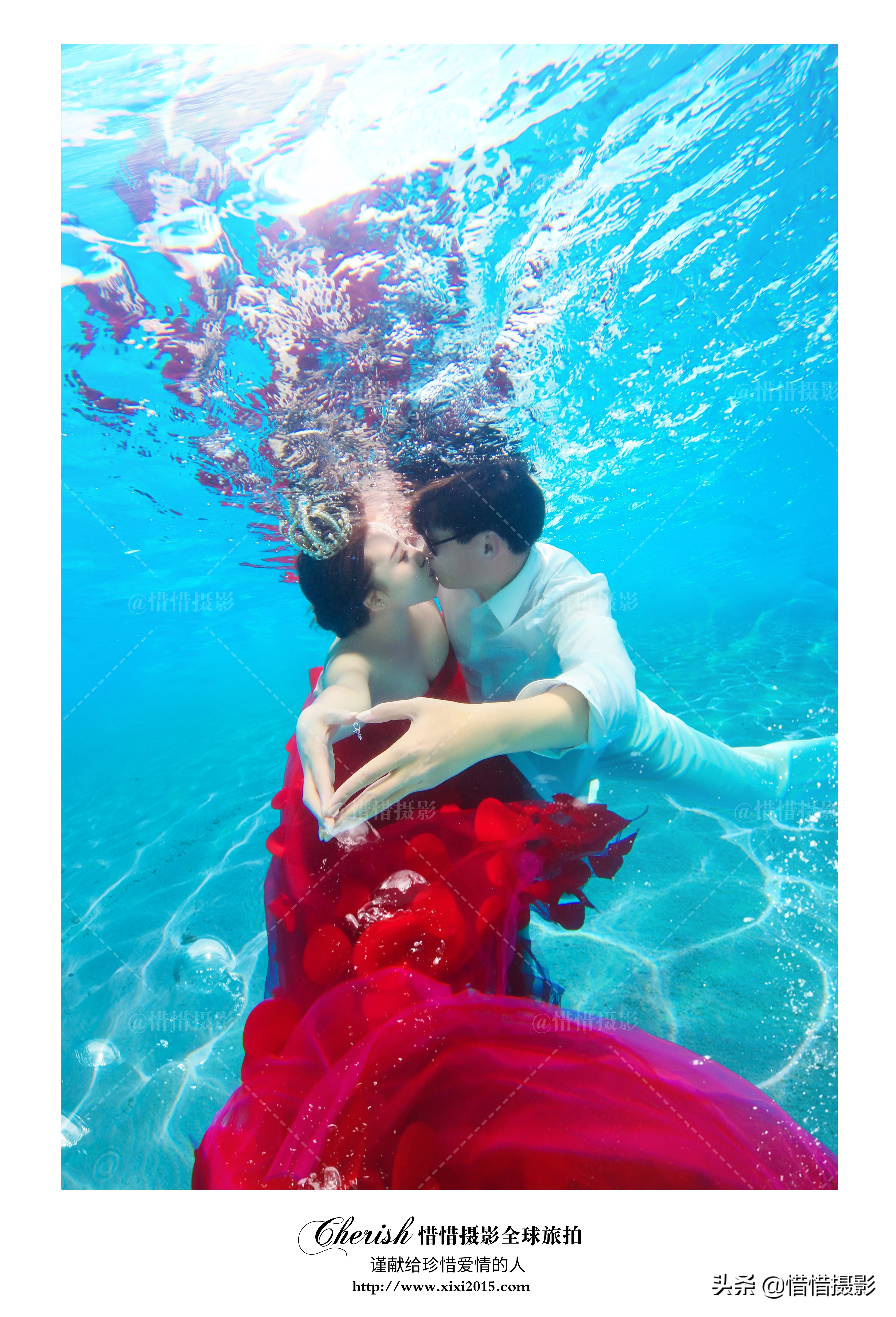 新人水下婚纱照怎么拍才好看？掌握水下姿势，拍出满意的婚纱照