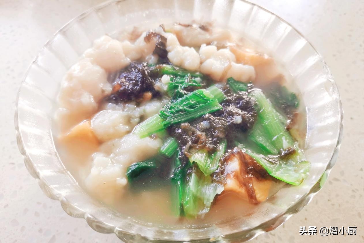 丝瓜紫菜鱼滑汤做法,紫菜滑肉汤怎么做又嫩又好喝