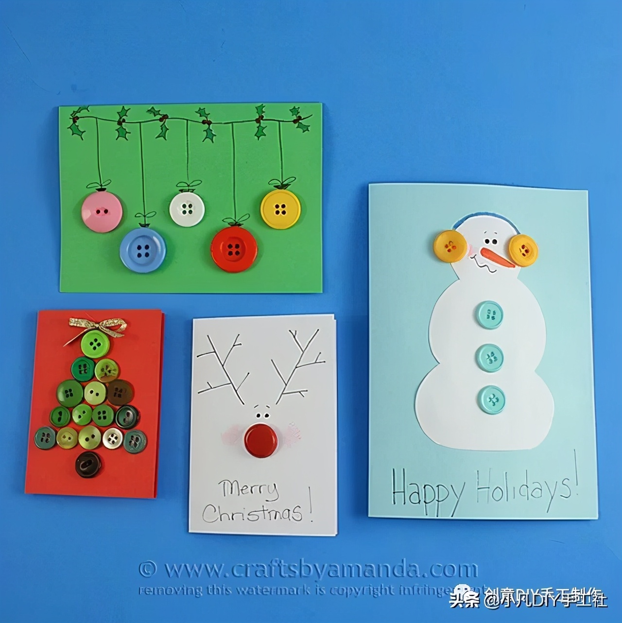 圣诞节贺卡制作教程最简单,圣诞节贺卡制作视频教程简单