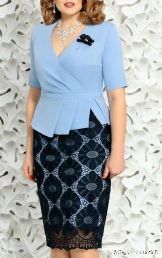 布艺背心套裙,妈妈装40-50岁洋气时髦新款套裙