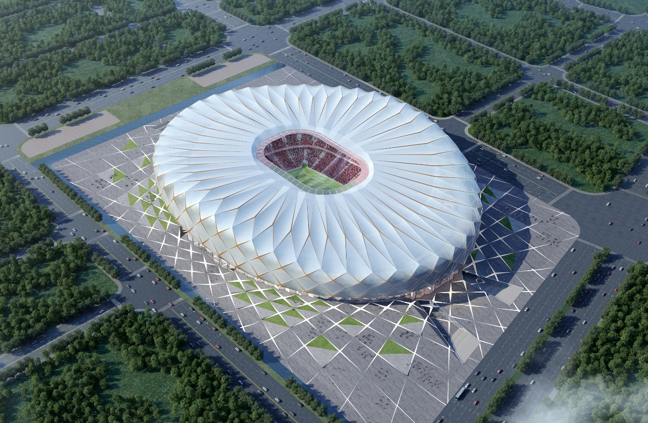 中国风足球场,广州恒大新足球场视频