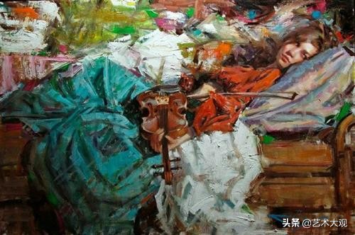 美国当代艺术家彼得亚当斯油画,美国画家凯文麦克弗森风景油画