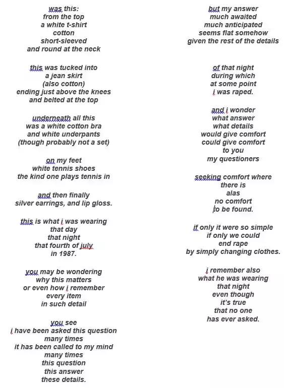 这里有100件他们被性侵时穿的衣服