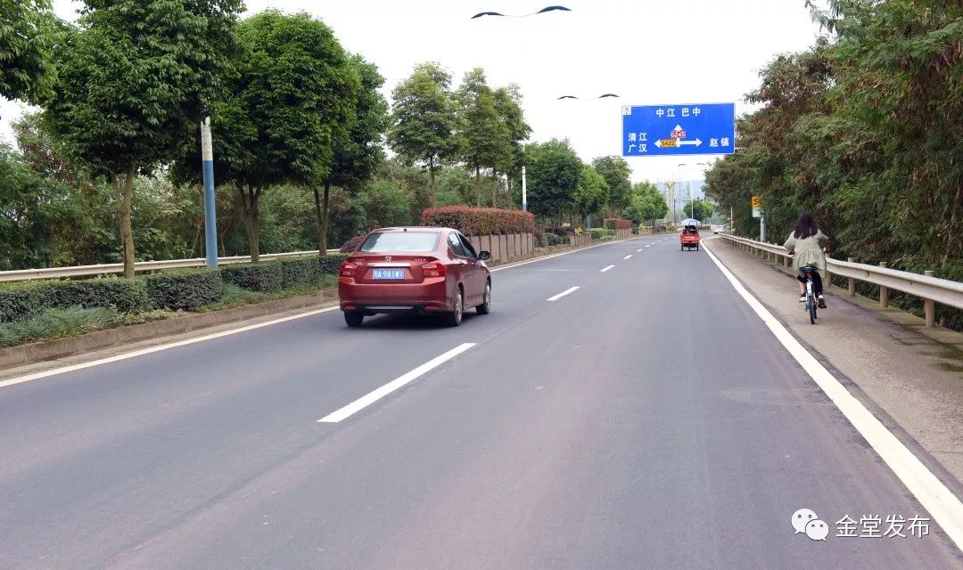 哇！比成都一环路还长6公里！金堂县城外环线全线通车
