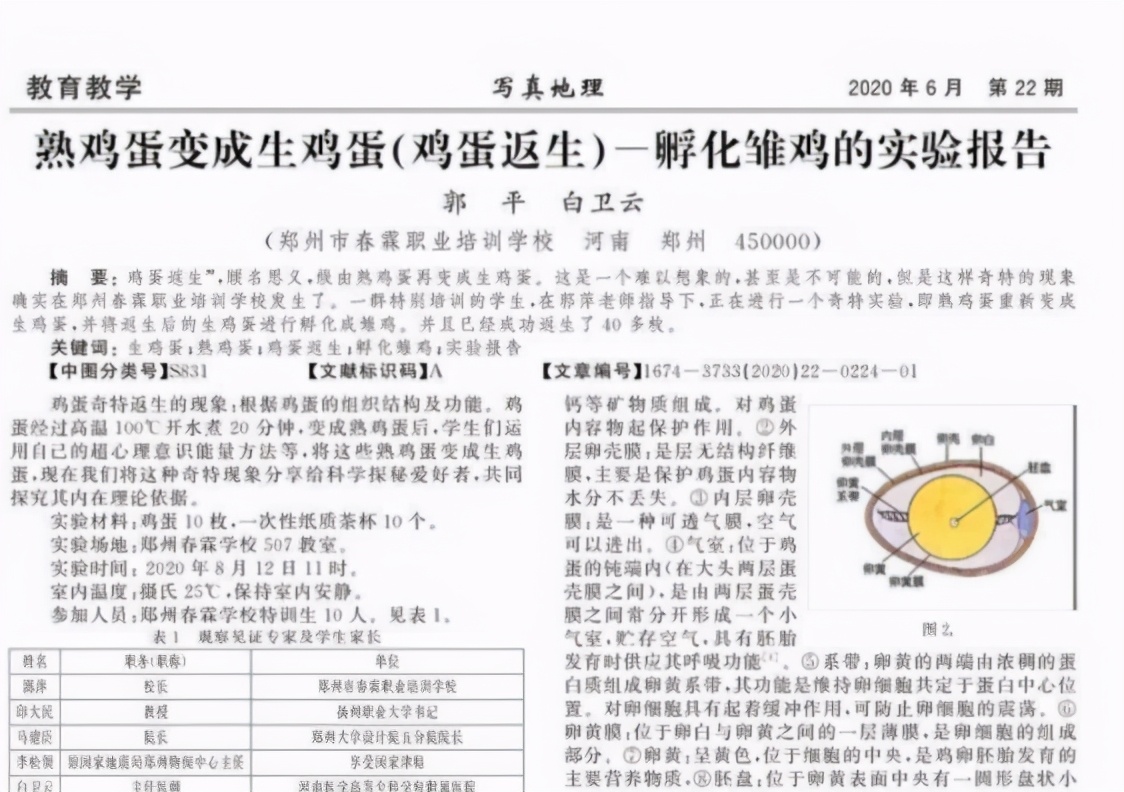 煮熟鸡蛋孵小鸡真的假的,煮熟的鸡蛋也能孵小鸡