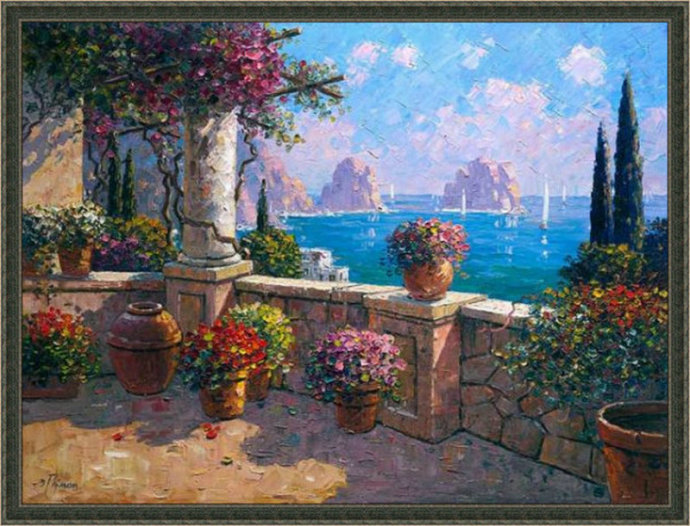 俄罗斯大师唯美风景油画,唯美风景一束花图