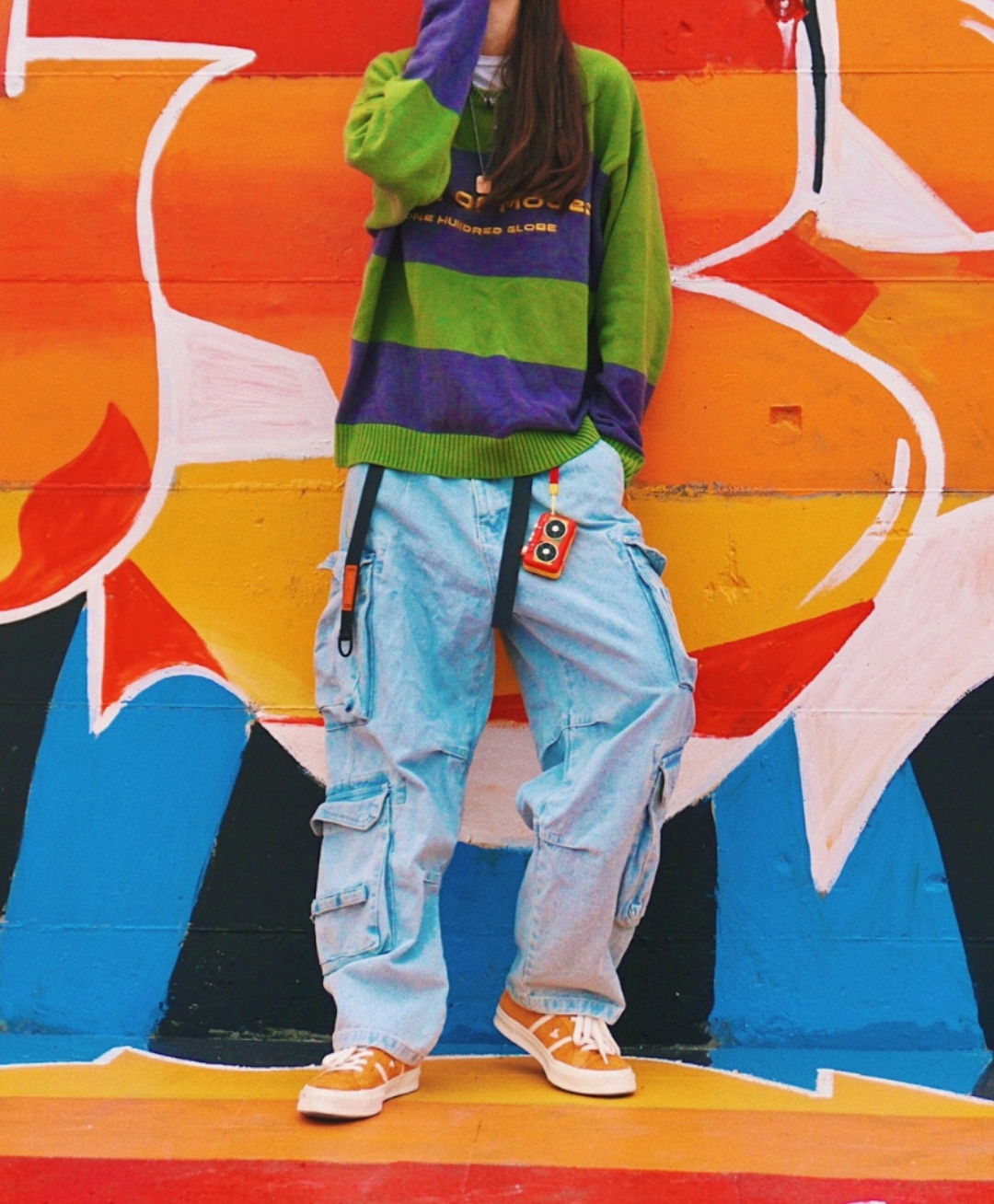 夏天出街不得不说橘色球鞋，除了扣碎还有这些，清新活力越看越美