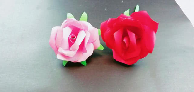 手残*党**也能学会的玫瑰花折纸，情人节送给女神惊喜，手工折纸详解