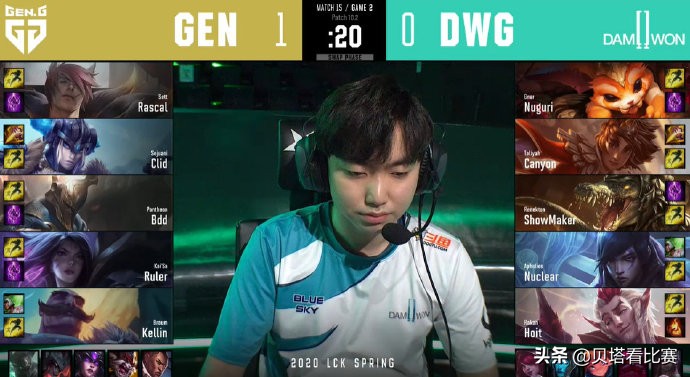 gen被连胜两局,gen击败g2全视频