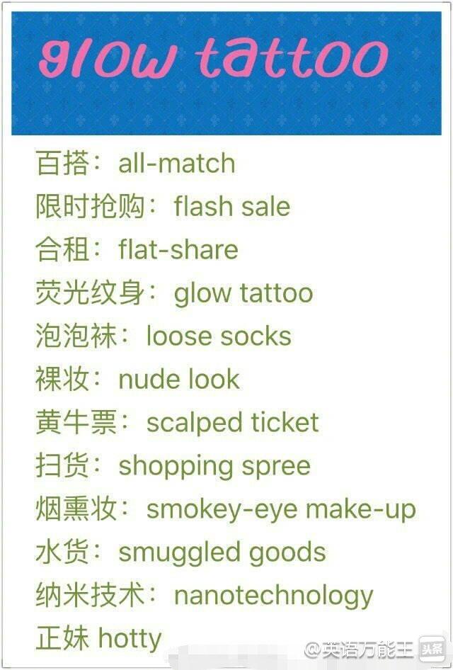 菜鸟、驴友、麦霸、代购、跳槽、型男、暴走、拼车热词英语怎么说