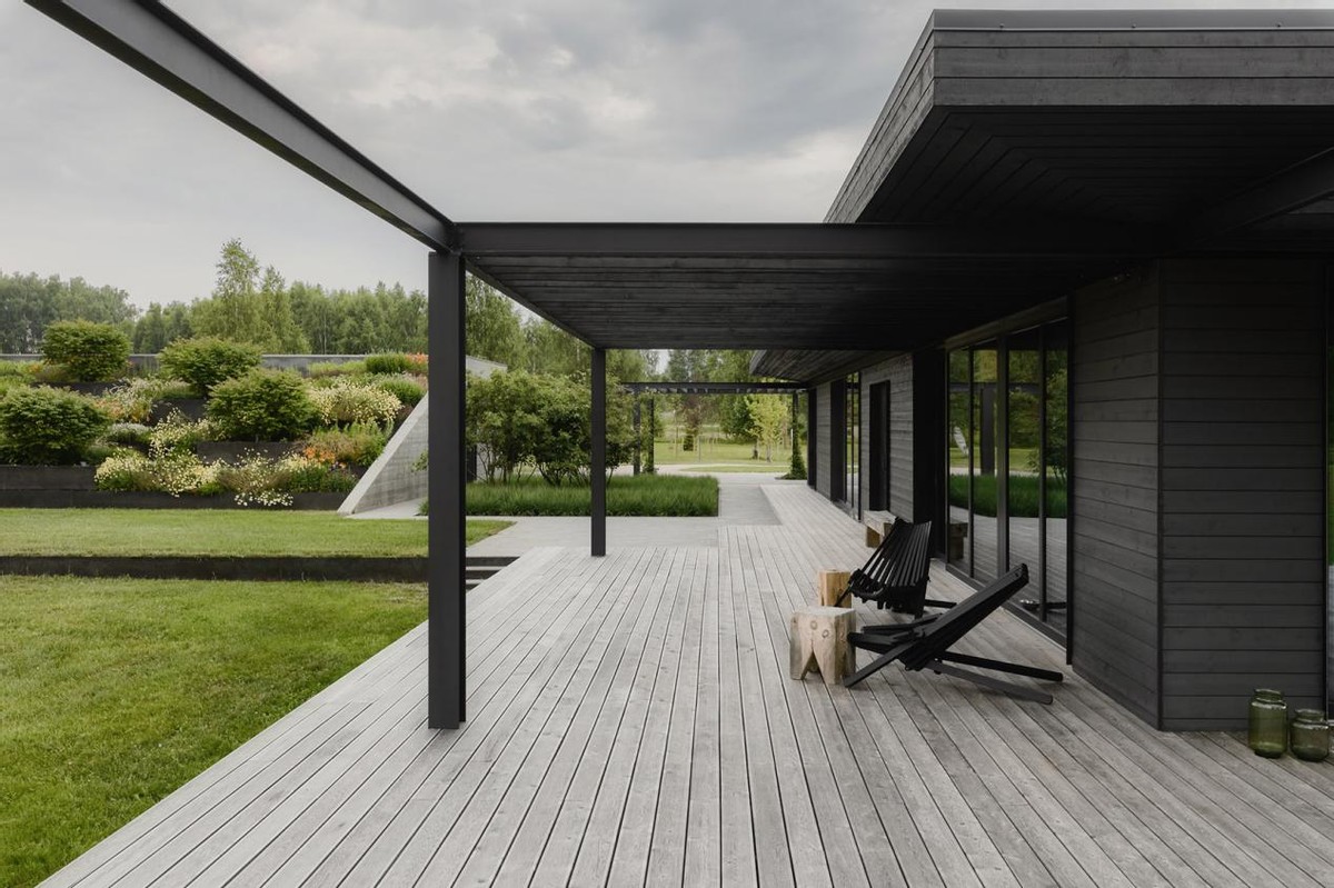 一层现代风格自建房养老,东欧老房子