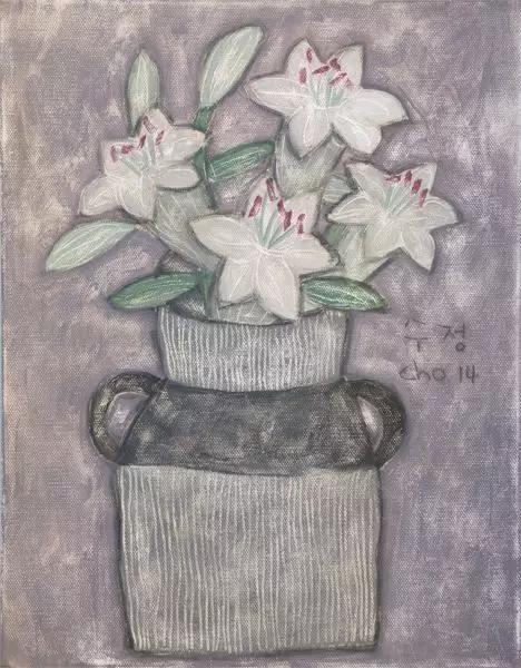 韩国女艺术家：卓秀英，画出来的雅致花草