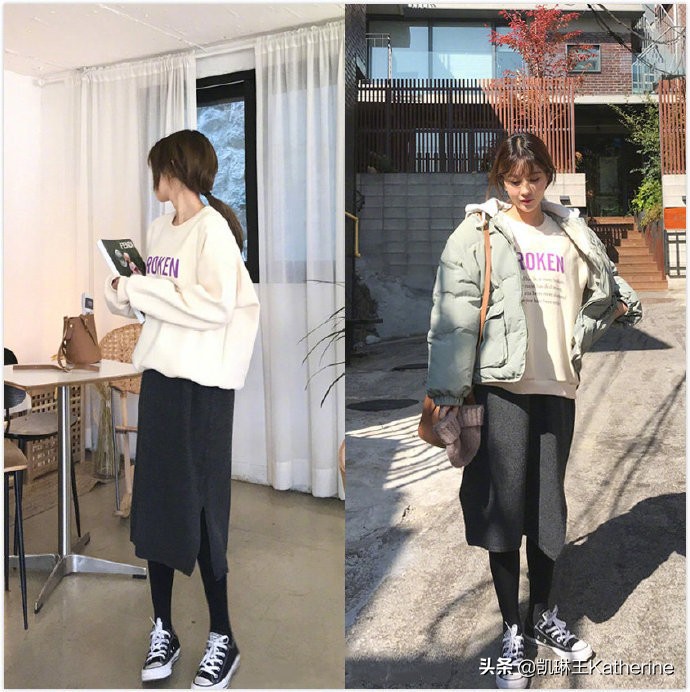 韩系穿搭极简风时尚百搭,韩系穿搭女春秋搭配高级感