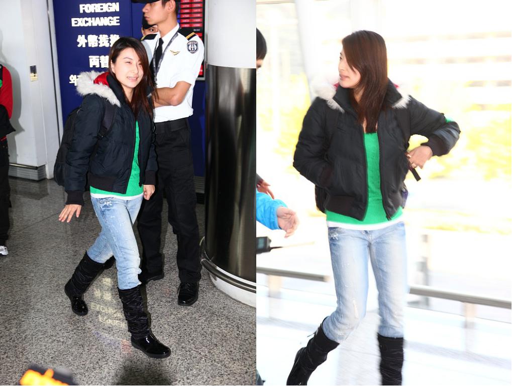 郭晶晶穿t恤亮相阔太范藏不住,郭晶晶穿香槟亮片礼服惊艳全场