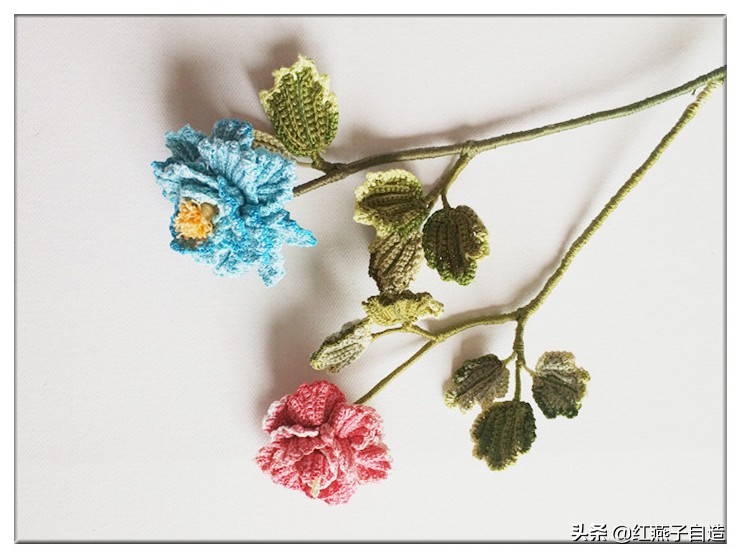 实用手工diy制作钩针花,diy手工花钩织