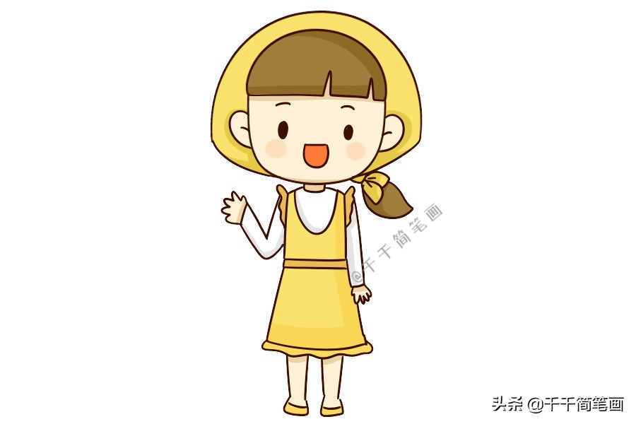 职业简笔画人物,儿童简笔画职业人物